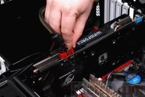 Placa de vídeo para jogos, placa de vídeo, conexão da placa de vídeo 