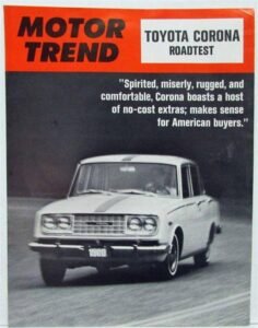 Motor Trend revista recomenda fortemente o Toyota Corona